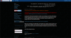 Desktop Screenshot of blog.warrenastro.org